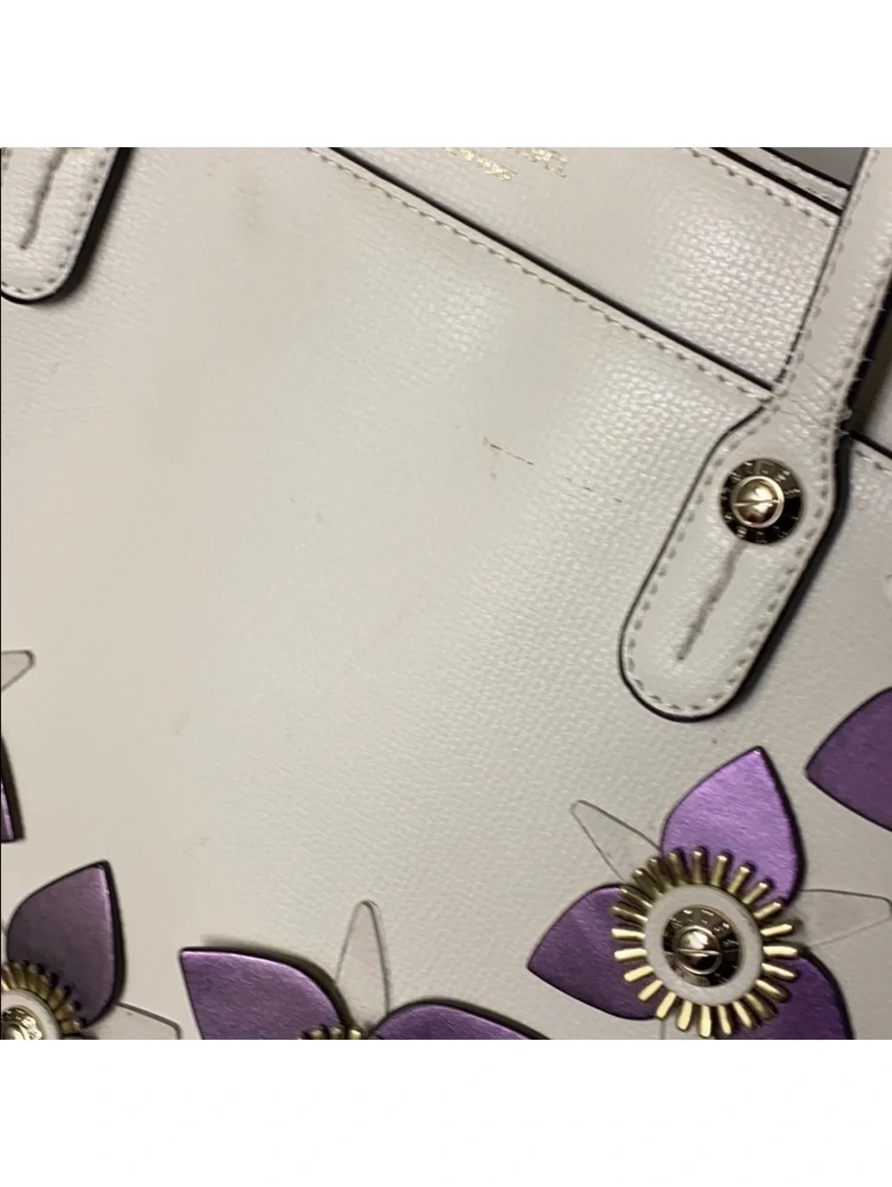 RARE Henri Bendel West 57th Floral Appliqué Tote